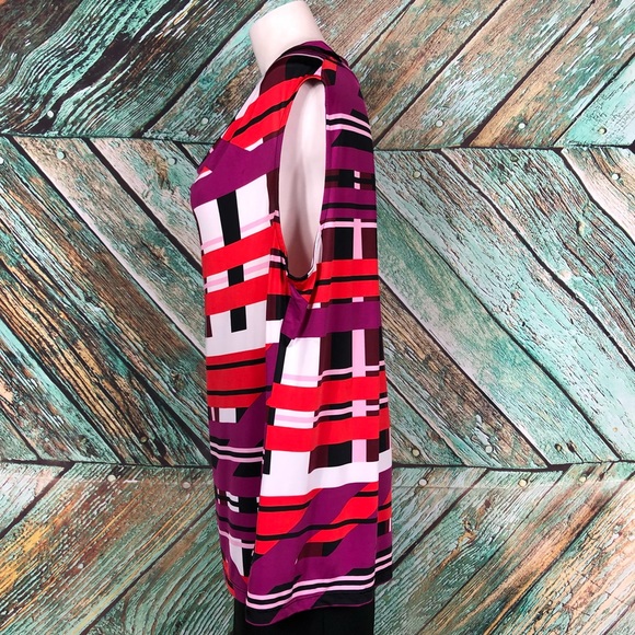 D2 - Worthington Sleeveless Draped Neck Top - XL - Picture 3 of 6